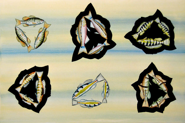 Ben Snead, Five Sea Bass, 2008 bsf0812