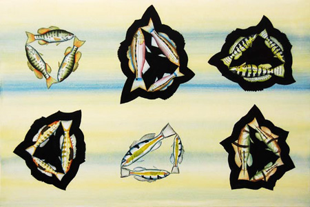 Ben Snead, Five Sea Bass, 2008 bsf0812