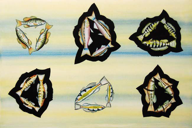 BEN SNEAD: Five Sea Bass, 2008 bsf0812