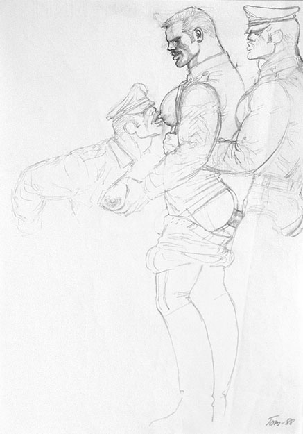 TOM OF FINLAND : Untitled (preliminary drawing), 1988 toff8802