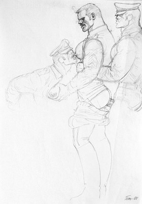 Tom of Finland, Untitled (preliminary drawing), 1988 toff8802
